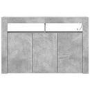 Sideboard Beton Grå 116 x 30 x 75 cm Konstrueret træ