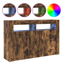 Sideboard Røget eg 116 x 30 x 75 cm Konstrueret træ