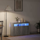Sideboard Grå Sonoma 116 x 30 x 75 cm Konstrueret træ