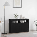 Sideboard Sort eg 116 x 30 x 75 cm Konstrueret træ