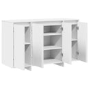 Sideboard Hvid 120 x 41 x 75 cm Konstrueret træ