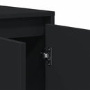 Sideboard Sort 120 x 41 x 75 cm Konstrueret træ