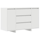 Sideboard med skuffe Hvid 120 x 41 x 75 cm Konstrueret træ