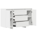 Sideboard med skuffe Hvid 120 x 41 x 75 cm Konstrueret træ