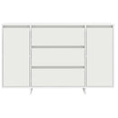 Sideboard med skuffe Hvid 120 x 41 x 75 cm Konstrueret træ