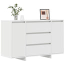 Sideboard med skuffe Hvid 120 x 41 x 75 cm Konstrueret træ