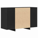 Sideboard med skuffe Sort 120 x 41 x 75 cm Konstrueret træ