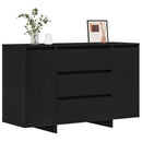 Sideboard med skuffe Sort 120 x 41 x 75 cm Konstrueret træ