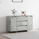Sideboard med skuffe Beton Grå 120 x 41 x 75 cm Konstrueret træ