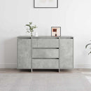 Sideboard med skuffe Beton Grå 120 x 41 x 75 cm Konstrueret træ