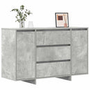 Sideboard med skuffe Beton Grå 120 x 41 x 75 cm Konstrueret træ
