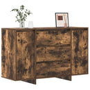 Sideboard med skuffe Røget eg 120 x 41 x 75 cm Konstrueret træ
