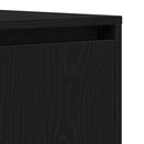 Sideboard med skuffe Sort eg 120 x 41 x 75 cm Konstrueret træ