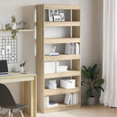 Bogskab med hylde Sonoma eg 80 x 30 x 198 cm Konstrueret træ