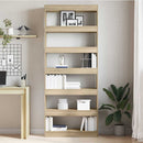 Bogskab med hylde Sonoma eg 80 x 30 x 198 cm Konstrueret træ