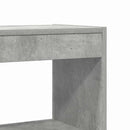 Bogskab med hylde Beton Grå 80 x 30 x 198 cm Konstrueret træ