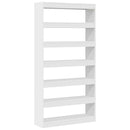 Bogskab Hvid 100 x 30 x 198 cm Konstrueret træ