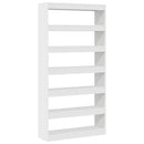 Bogskab Hvid 100 x 30 x 198 cm Konstrueret træ