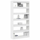 Bogskab Hvid 100 x 30 x 198 cm Konstrueret træ