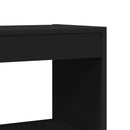 Bogskab Sort 100 x 30 x 198 cm Konstrueret træ
