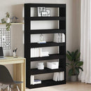 Bogskab Sort Eg 100 x 30 x 198 cm Konstrueret træ