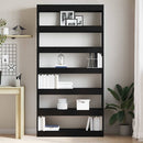 Bogskab Sort Eg 100 x 30 x 198 cm Konstrueret træ