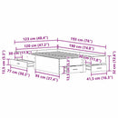 Sengestel med skuffe Sort eg 120 x 190 cm Konstrueret træ