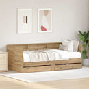 Daybed med skuffe Artisan Egetræ 100 x 200 cm Konstrueret træ