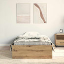 Sengestel med skuffe Artisan Egetræ 90 x 200 cm Konstrueret træ