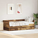 Daybed med hovedgærde Gammelt træ 90 x 200 cm Konstrueret træ