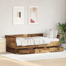 Daybed med hovedgærde Gammelt træ 90 x 200 cm Konstrueret træ