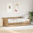 Daybed med skuffe Artisan Egetræ 90 x 200 cm Konstrueret træ