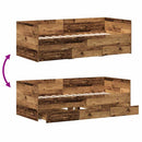 Daybed med hovedgærde Gammelt træ 90 x 190 cm Konstrueret træ