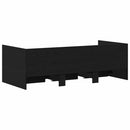 Daybed med hovedgærde Sort eg 90 x 190 cm Konstrueret træ