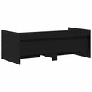 Daybed med hovedgærde Sort eg 90 x 200 cm Konstrueret træ
