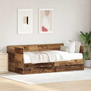 Daybed med hovedgærde Gammelt træ 75 x 190 cm Konstrueret træ