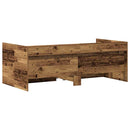 Daybed med hovedgærde Gammelt træ 75 x 190 cm Konstrueret træ