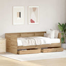 Daybed med skuffe Artisan Egetræ 75 x 190 cm Konstrueret træ