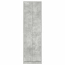 Garderobeskab Beton Grå 55 x 25 x 189 cm Konstrueret træ