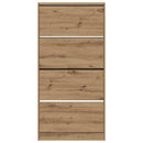 Sko skab Artisan Egetræ 80 x 21 x 163,5 cm Konstrueret træ