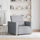 Utrækkelig sovesofa enkelt Lysegrå 90 x 165 x 87 cm Stof