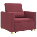 Utrækkelig sovesofa enkelt Vinrød 90 x 165 x 87 cm Stof