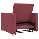 Utrækkelig sovesofa enkelt Vinrød 90 x 165 x 87 cm Stof