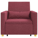 Utrækkelig sovesofa enkelt Vinrød 90 x 165 x 87 cm Stof