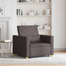 Utrækkelig sovesofa enkelt Mørkebrun 90 x 165 x 87 cm Stof