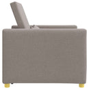 Utrækkelig sovesofa enkelt Gråbrun 90 x 165 x 87 cm Stof