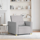 Utrækkelig sovesofa enkelt med hjul Sky grey Stof