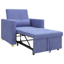 Utrækkelig sovesofa enkelt Jeans Blå 90 x 165 x 87 cm Stof