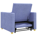 Utrækkelig sovesofa enkelt Jeans Blå 90 x 165 x 87 cm Stof