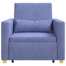 Utrækkelig sovesofa enkelt Jeans Blå 90 x 165 x 87 cm Stof